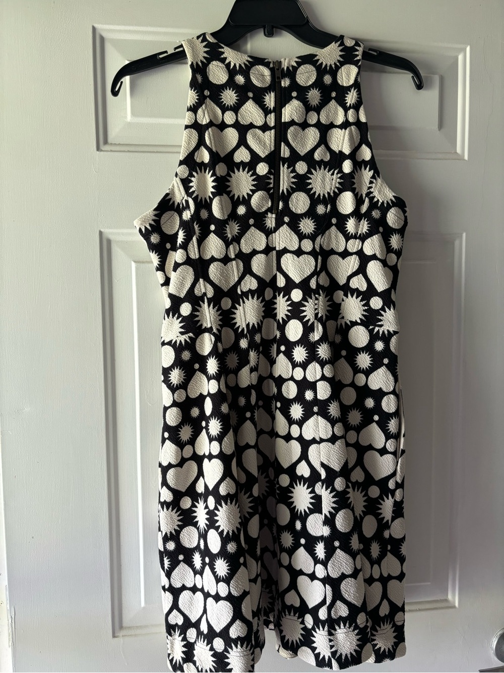 Anthropologie Black and White Sleeveless Mini Dress